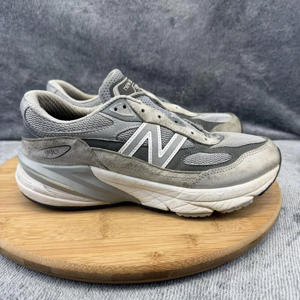 New Balance 990 V5 Shoes Womens Size 9 Gray Suede Mesh Running Athletic Sneakers